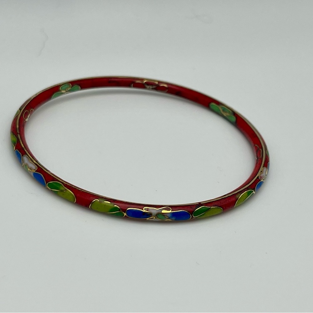 Red Bangle Bracelet